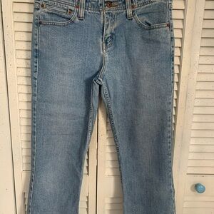 Levi's Women's Light Blue Straight Leg Ankle Jeans